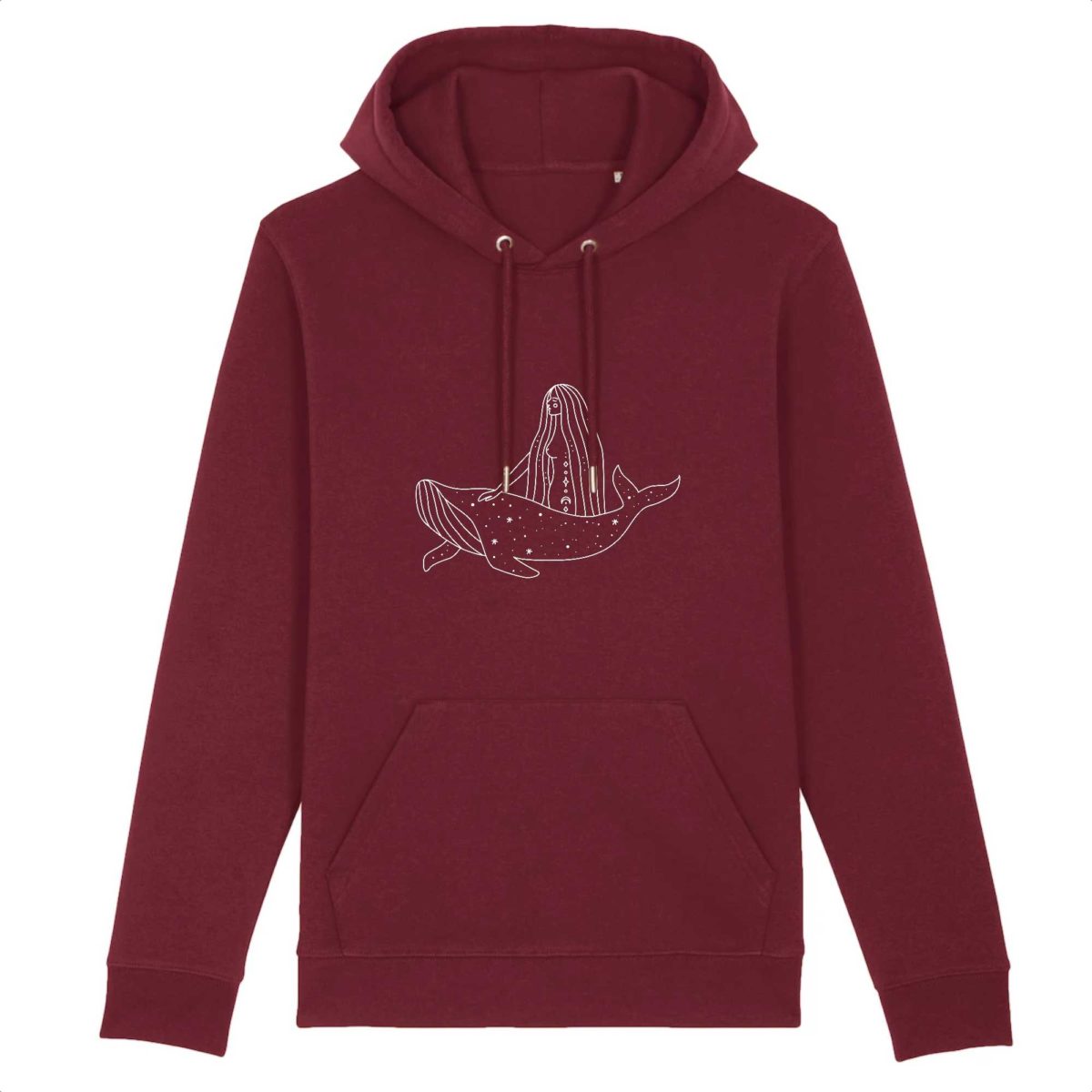 Baleine magique / Sweat u00e0 capuche Bio Unisexe