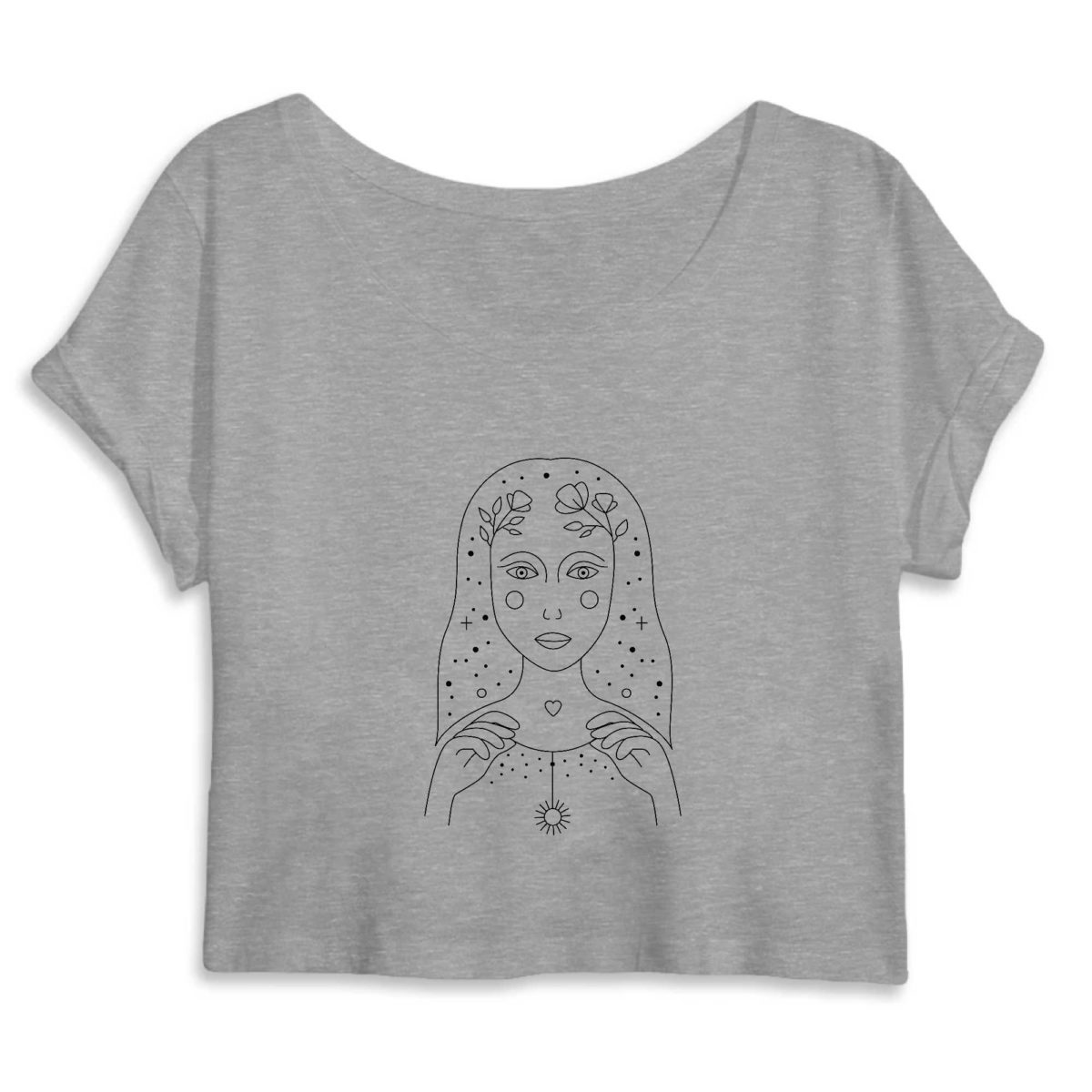 Du00e9esse sacru00e9e / Crop Top Femme 100% Coton BIO