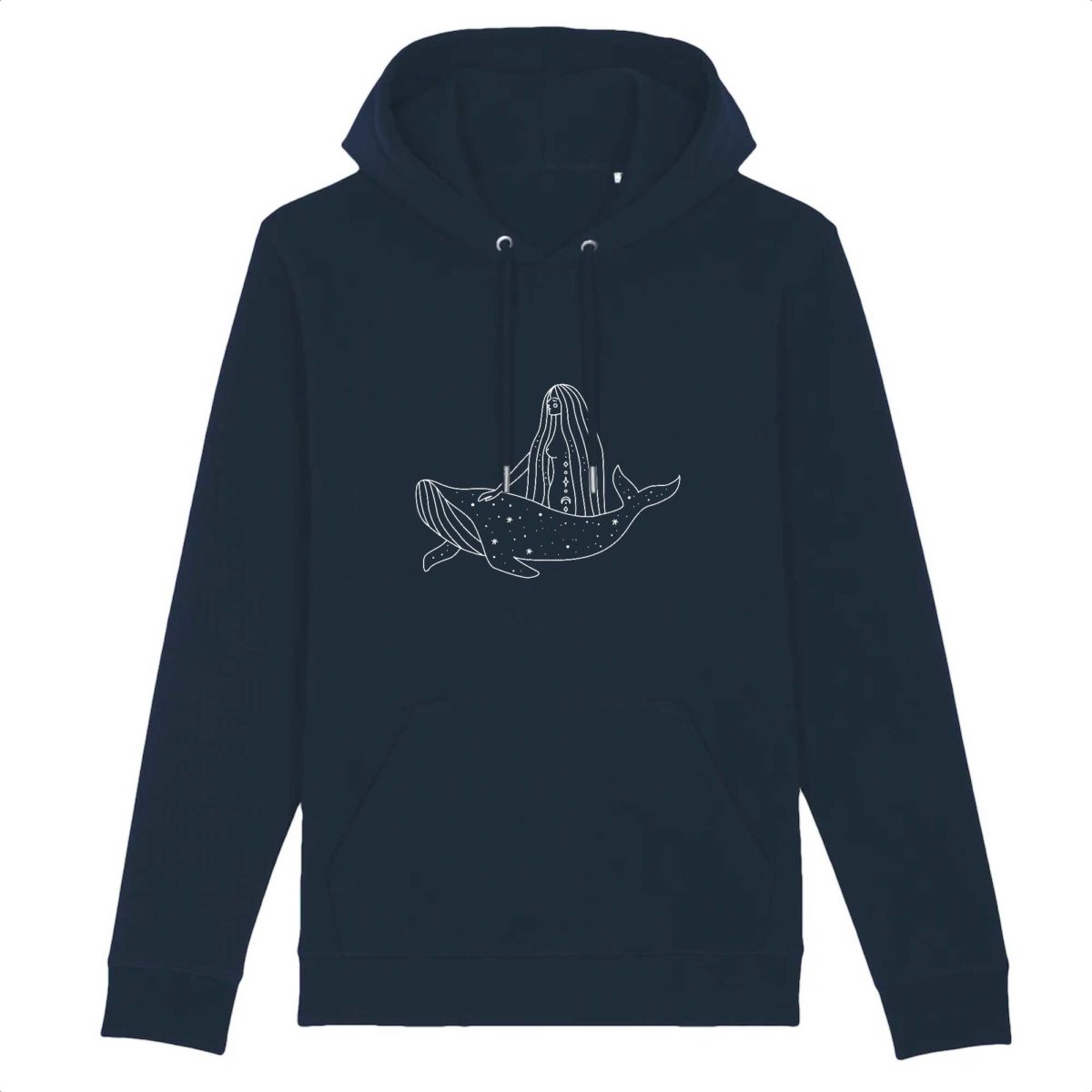Baleine magique / Sweat u00e0 capuche Bio Unisexe