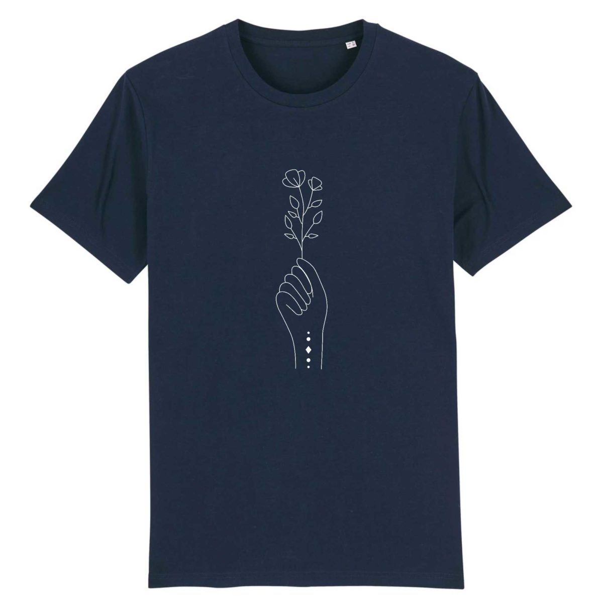 Main fleurie / T-shirt Unisexe - Coton BIO