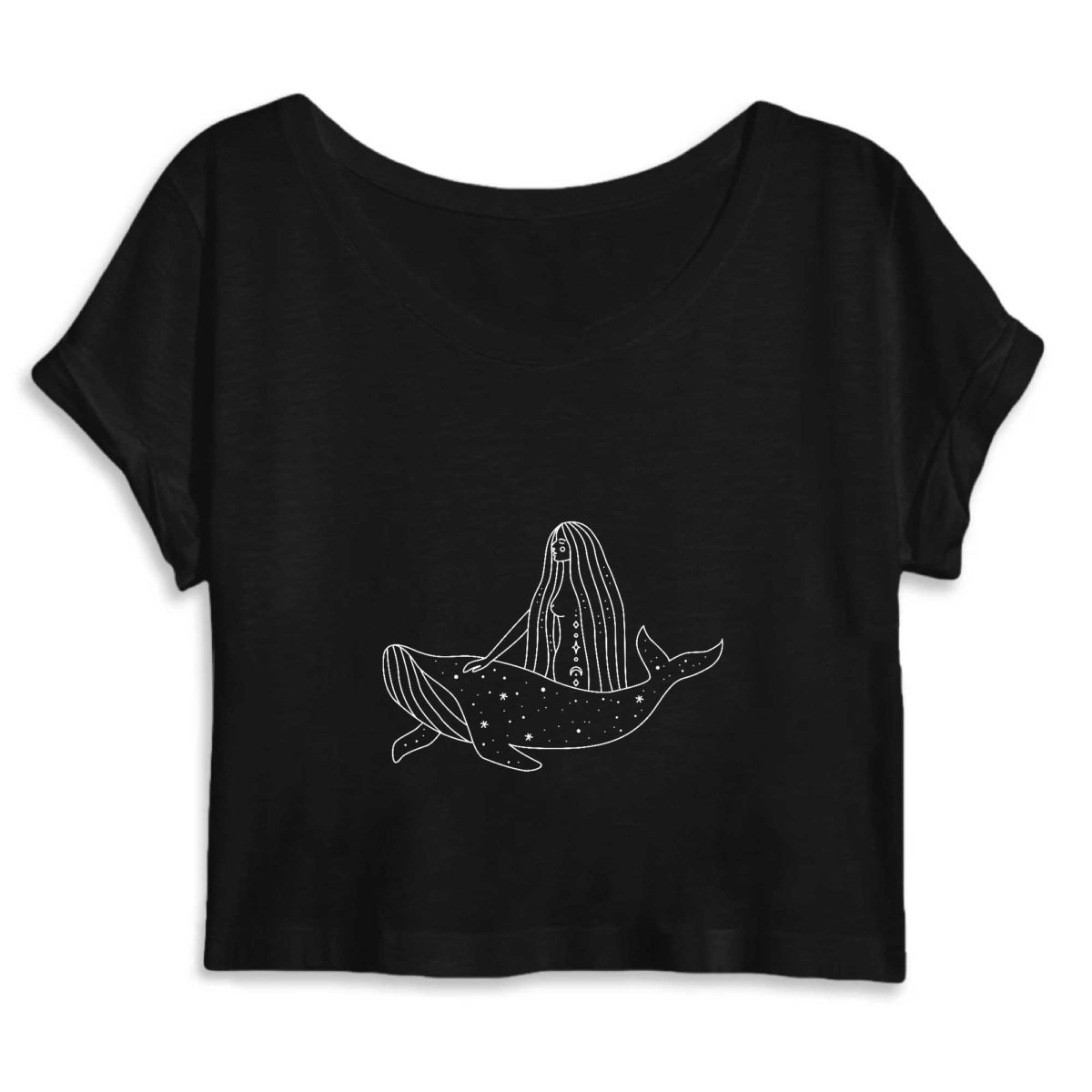 Baleine magique / Crop Top - Coton BIO