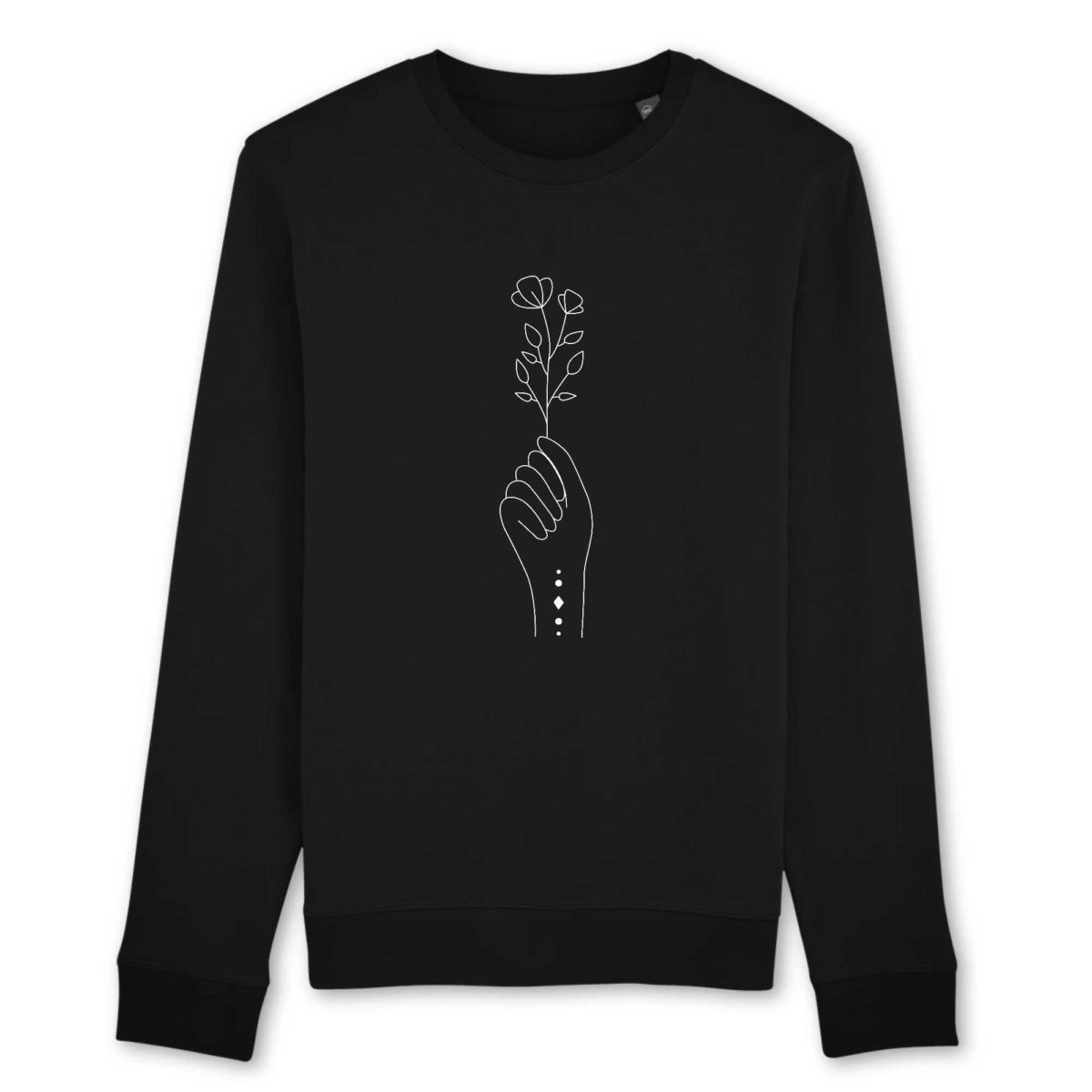 Main fleurie / Sweat BIO Unisexe