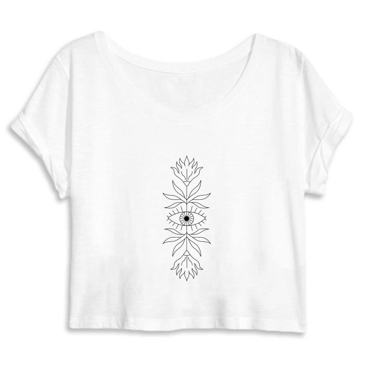 3ème oeil / Crop Top Femme 100% Coton BIO