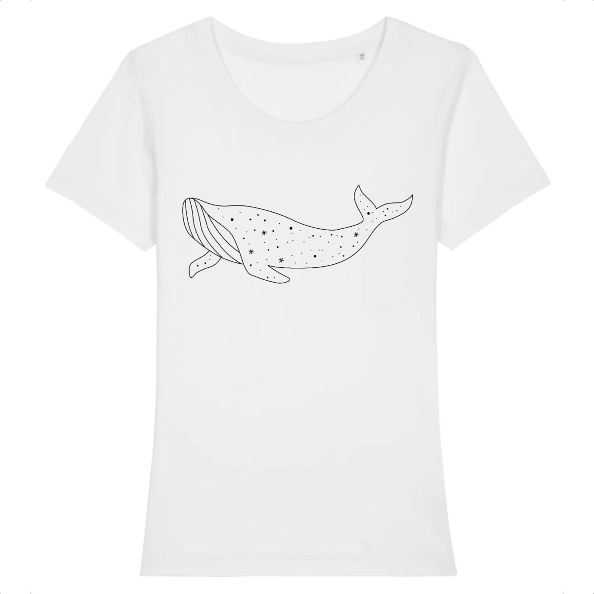 La baleine T-shirt Femme 100% Coton BIO